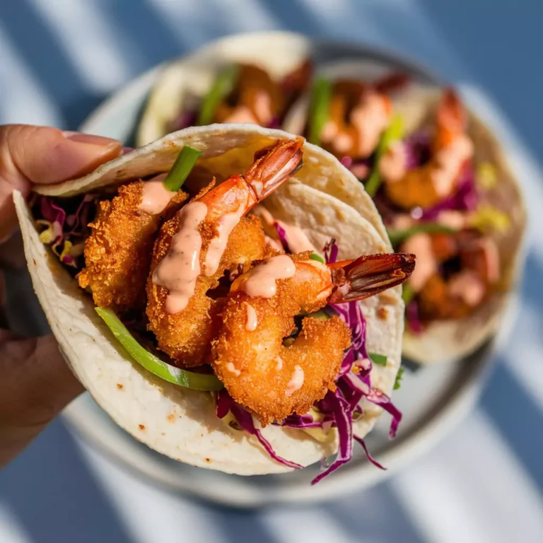 Air Fryer Bang Bang Shrimp Tacos