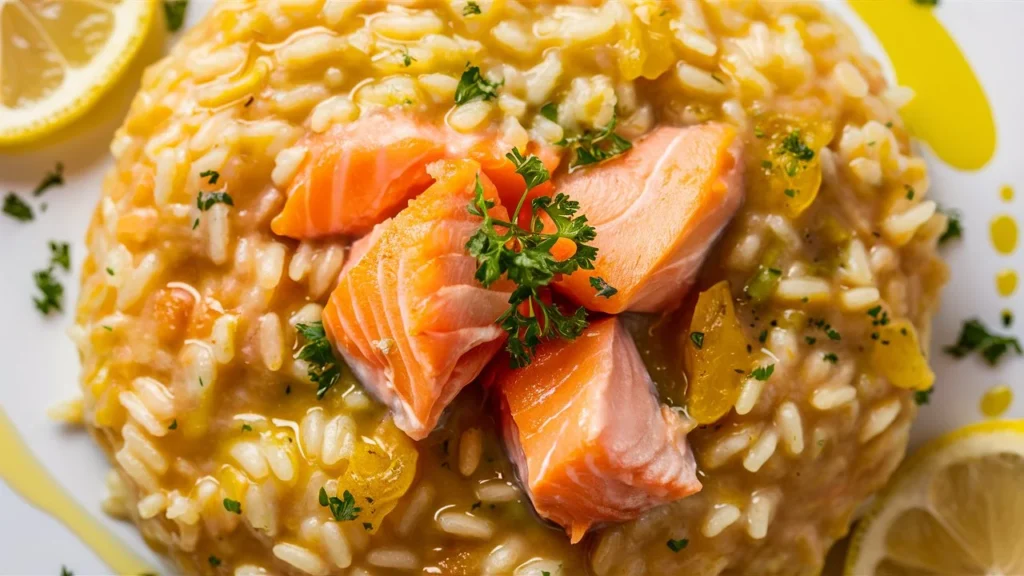 salmon risotto