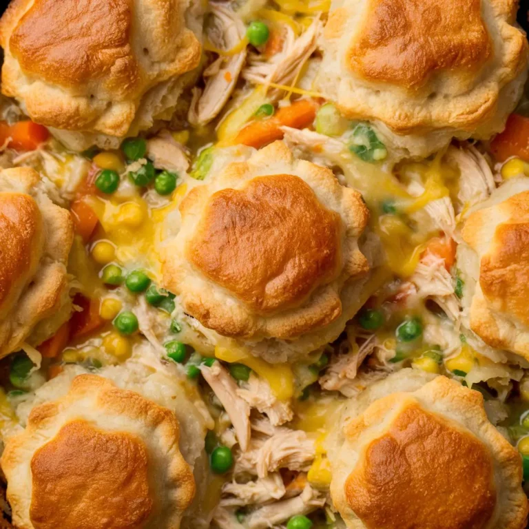 Chicken Pot Pie with Biscuits