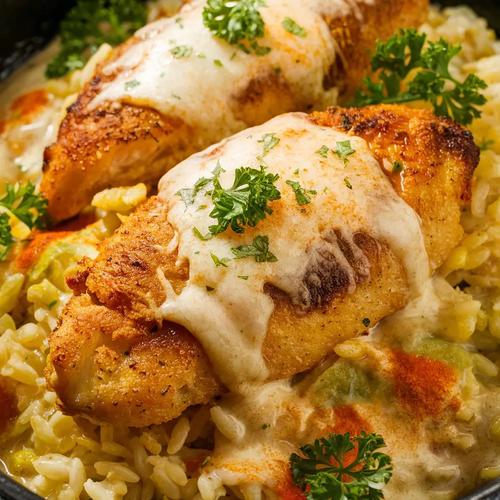 Creamy Parmesan Chicken And Rice