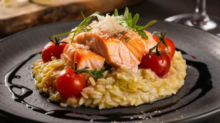 salmon risotto