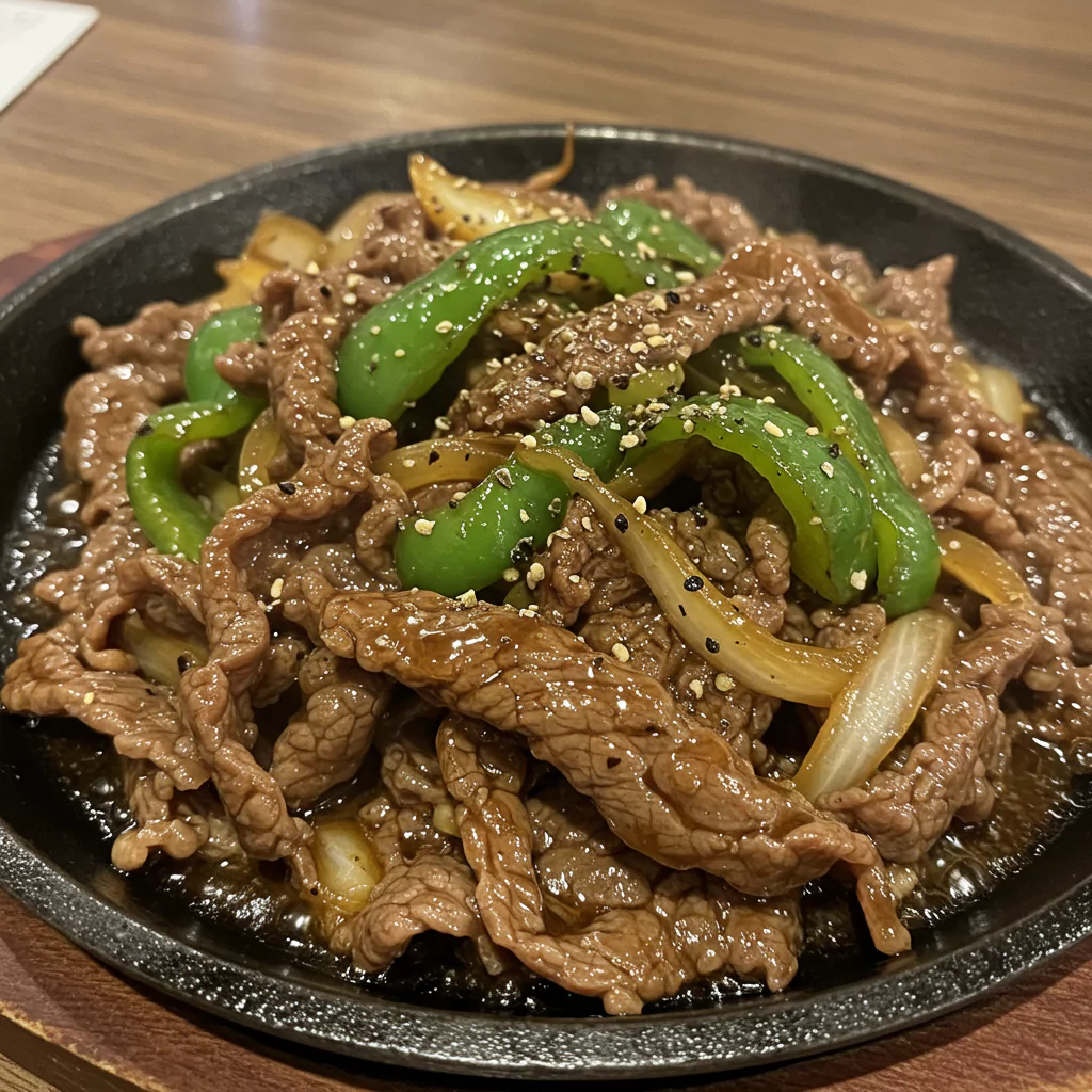 Black Pepper Beef Stir Fry