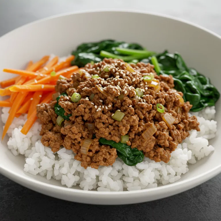 Korean Ground Beef Bowl