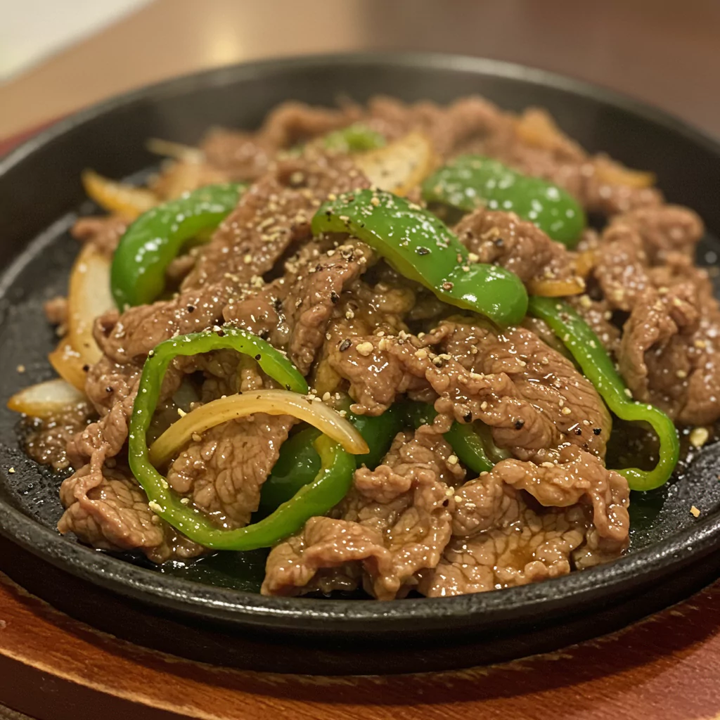 Black Pepper Beef Stir Fry