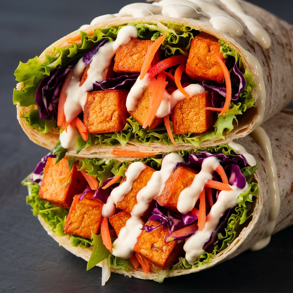 Buffalo Tofu Wrap