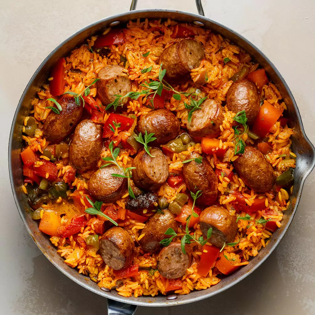 Smoked Sausage And Rice