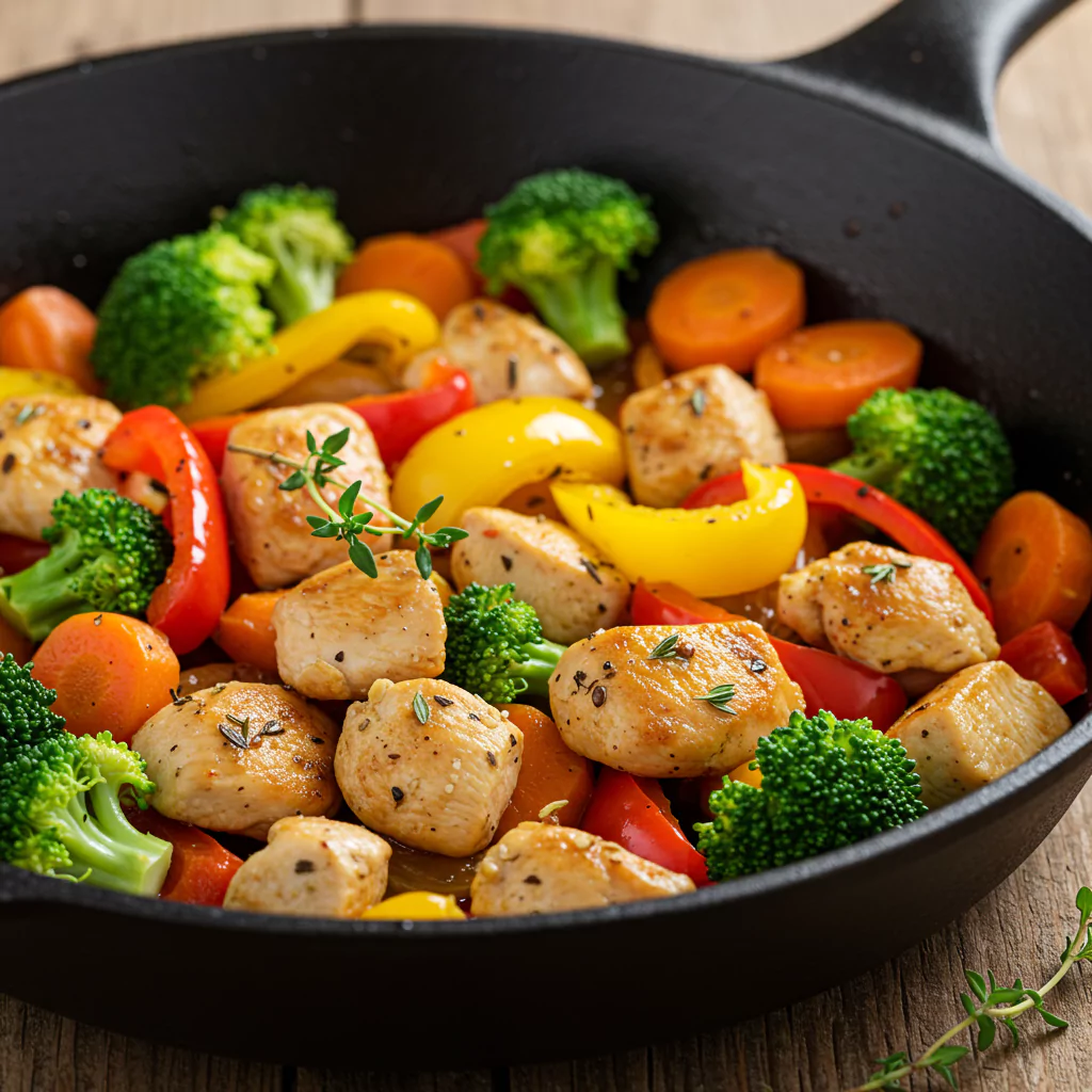 Healthy Chicken and Vegetable Skillet