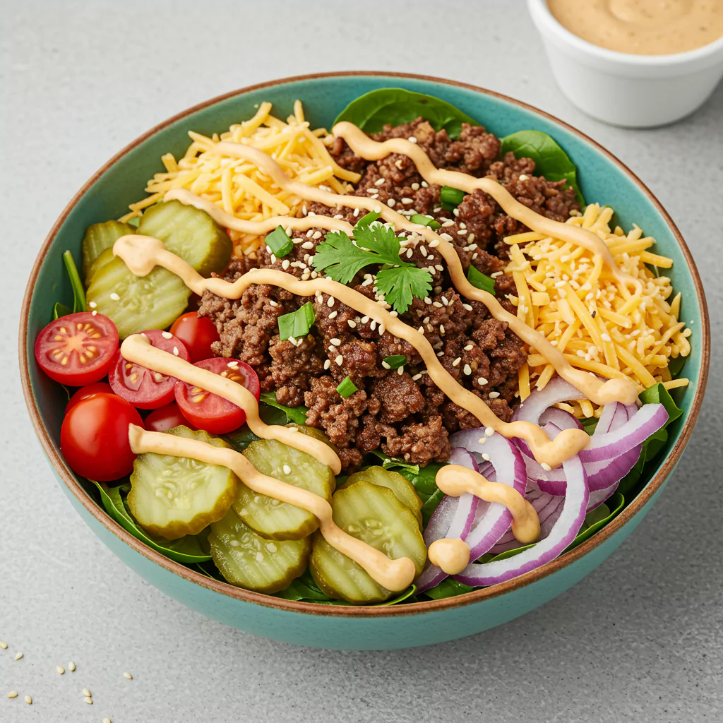 burger bowl recipe