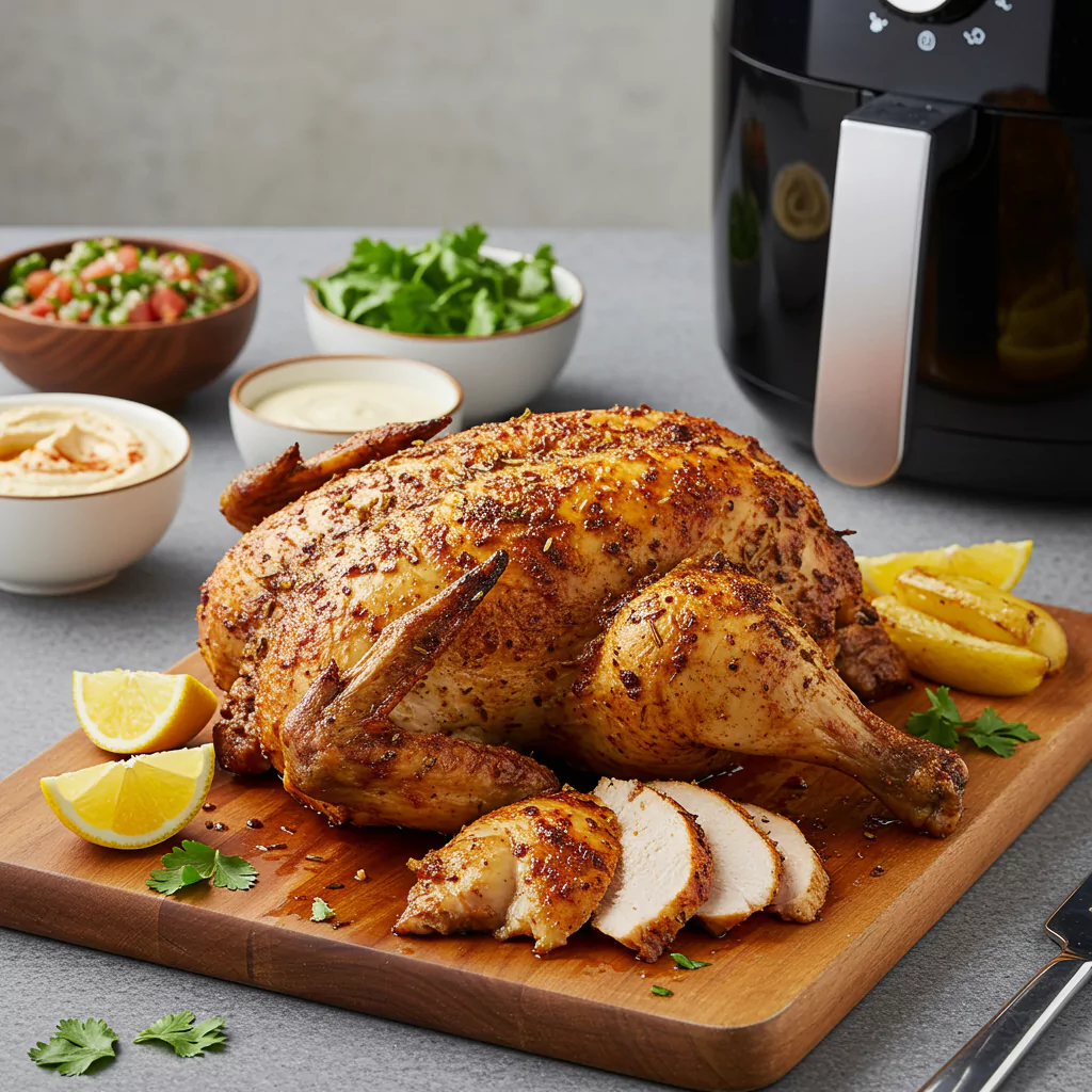 shawarma whole chicken air fryer recipe