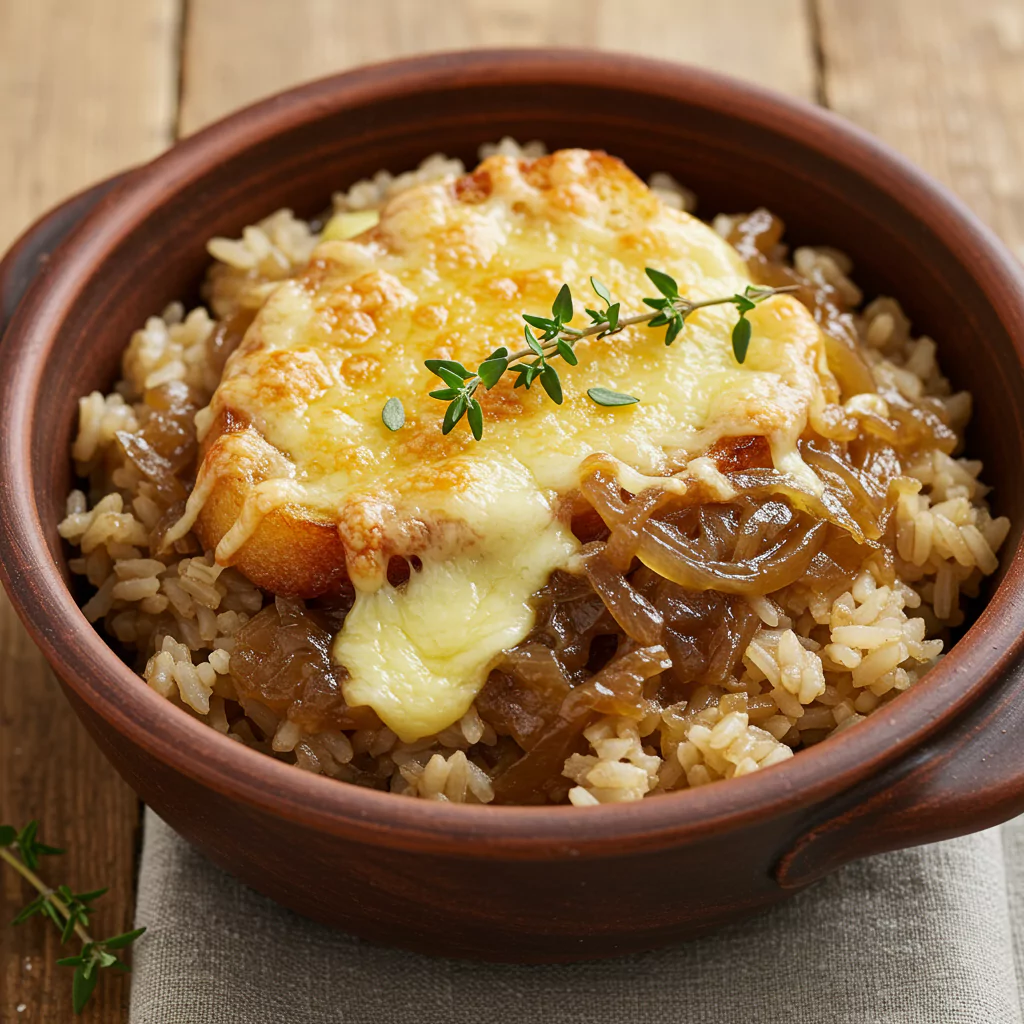 rice with french onion soup recipe